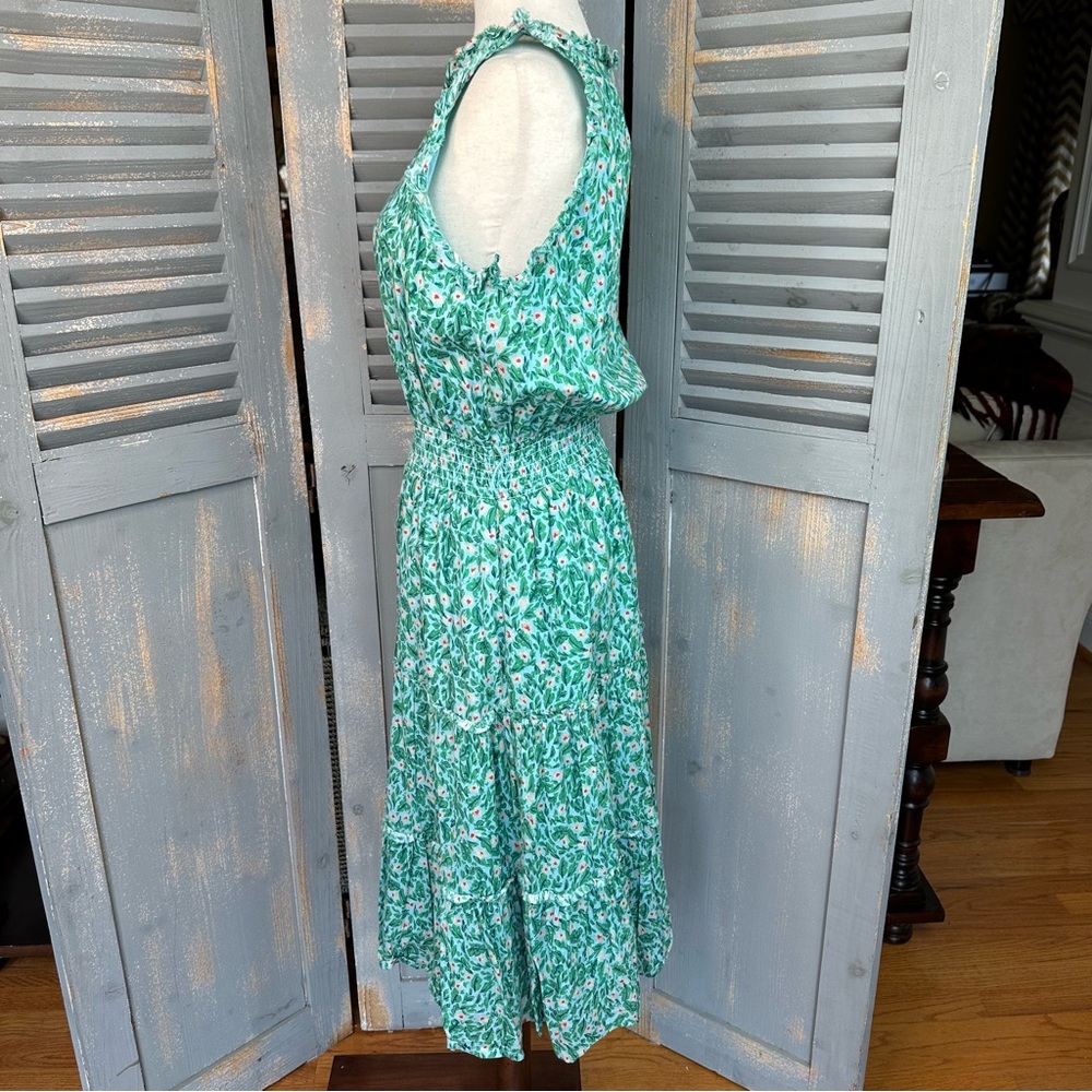 Roller Rabbit Cerro Naoki Dress Light Blue Sz L - Picture 10 of 16